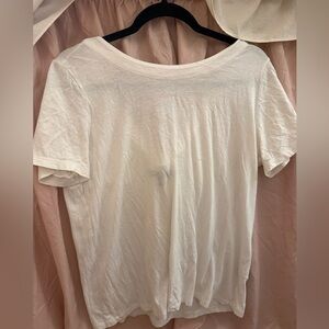 Banana Republic White Short Sleeve Tee